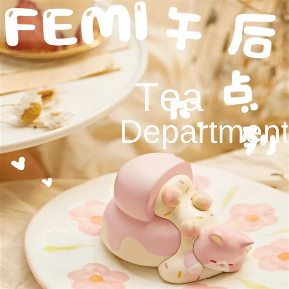 

Новый продукт FEMI Послеобеденный чай, пронумерованная слепая коробка, фигурка, подарок для девочек, автомобильное настольное украшение в упаковке