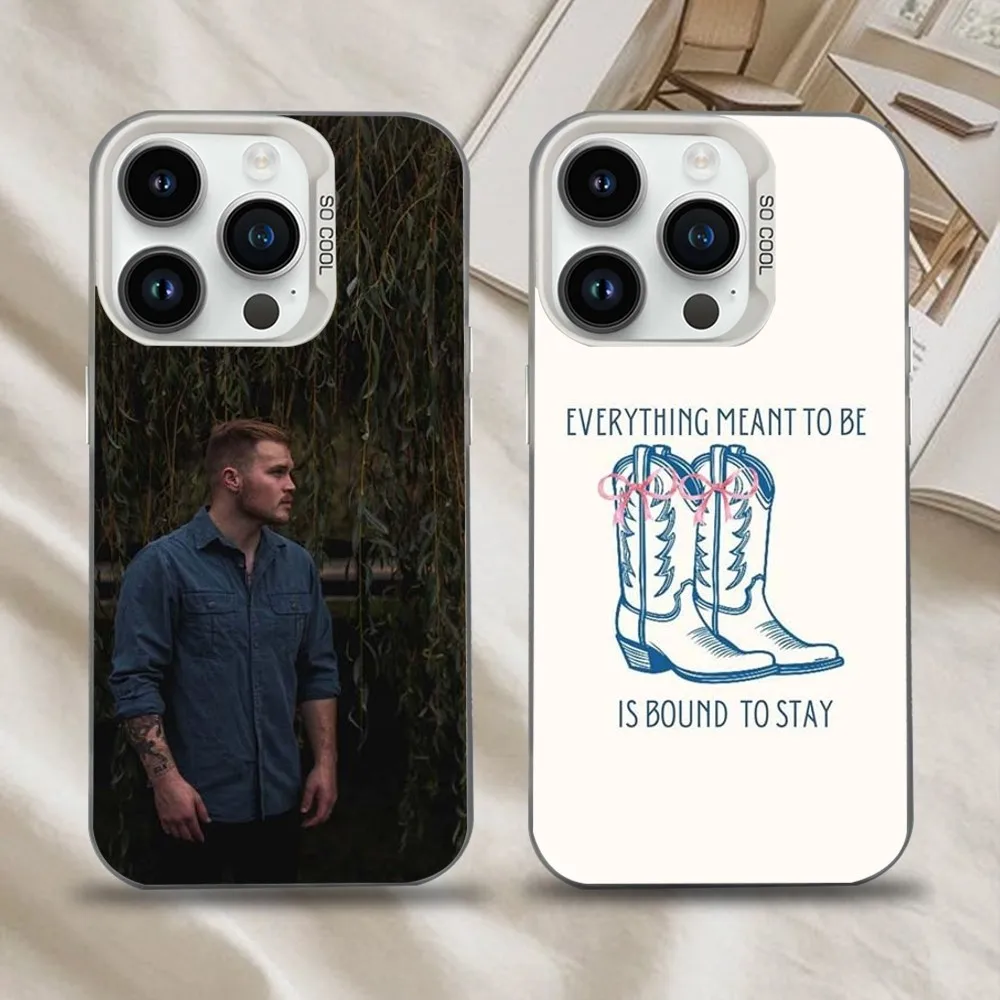 

Singer Z-Zach Bryan Phone Case For iPhone 16,15,14,13,12,11,Mini,Pro,SE,MAX White Matte Shockproof Cover