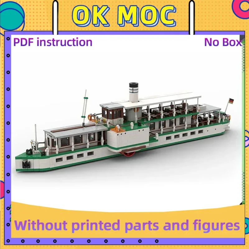 

Moc Building Bricks Military Boat Model Sailing Steam Ship Technology Modular Blocks Gifts Toys For Children DIY Sets Assembly