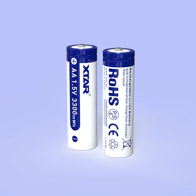 1-8 Pack XTAR 1.5V AA 3300mWh Rechargeable Lithium Battery 2000mAh 2.3-Hour Fast Charge 2A High Discharge with LED Indicator view 4