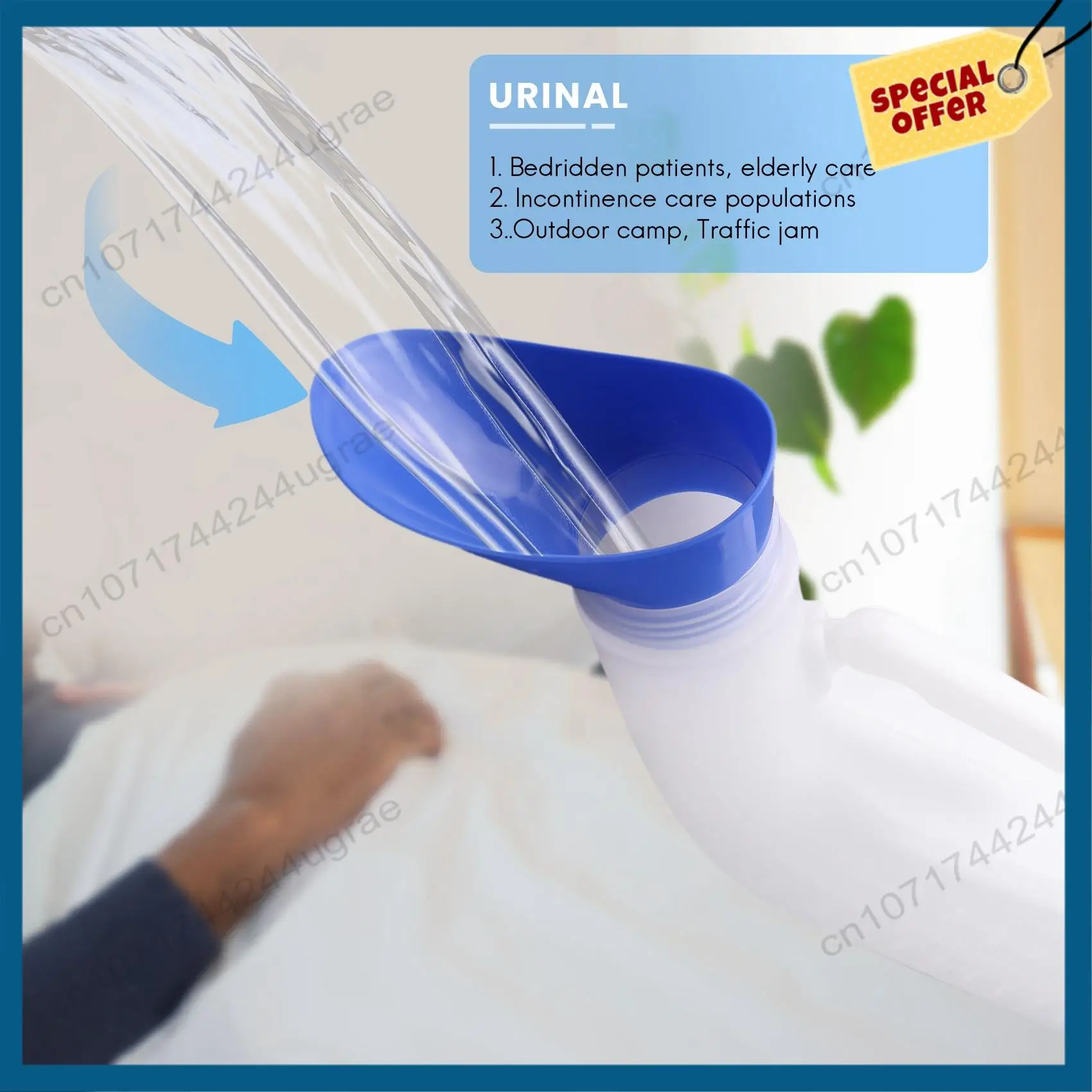 

-A15I 2 Packs Unisex Spill Proof Urinal For Men And Women With Screw Lid Urinal Funnel For Travel Outdoor