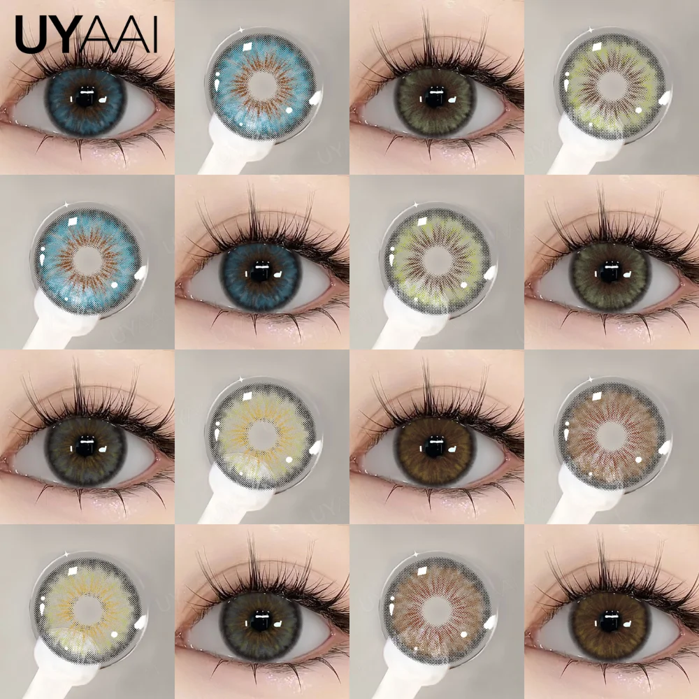 UYAAI 1 Paar Kleopatra-Schülerlinse, jährlich für Augen, blau, grün, Kontaktlinse, natürliche Linse, Colorcon, hochwertige Linse