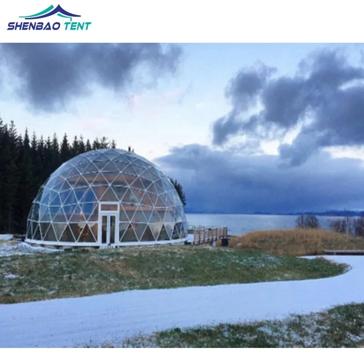 6m Transparent Garden Hotel Tent Glamping House Geodesic Dome Tent