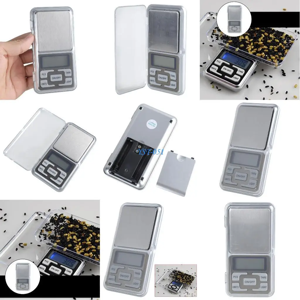 

E15A Digital Pocket Scale 500g 0.1g Mini Scale Jewelry Scale Gram Scale with LCD Back