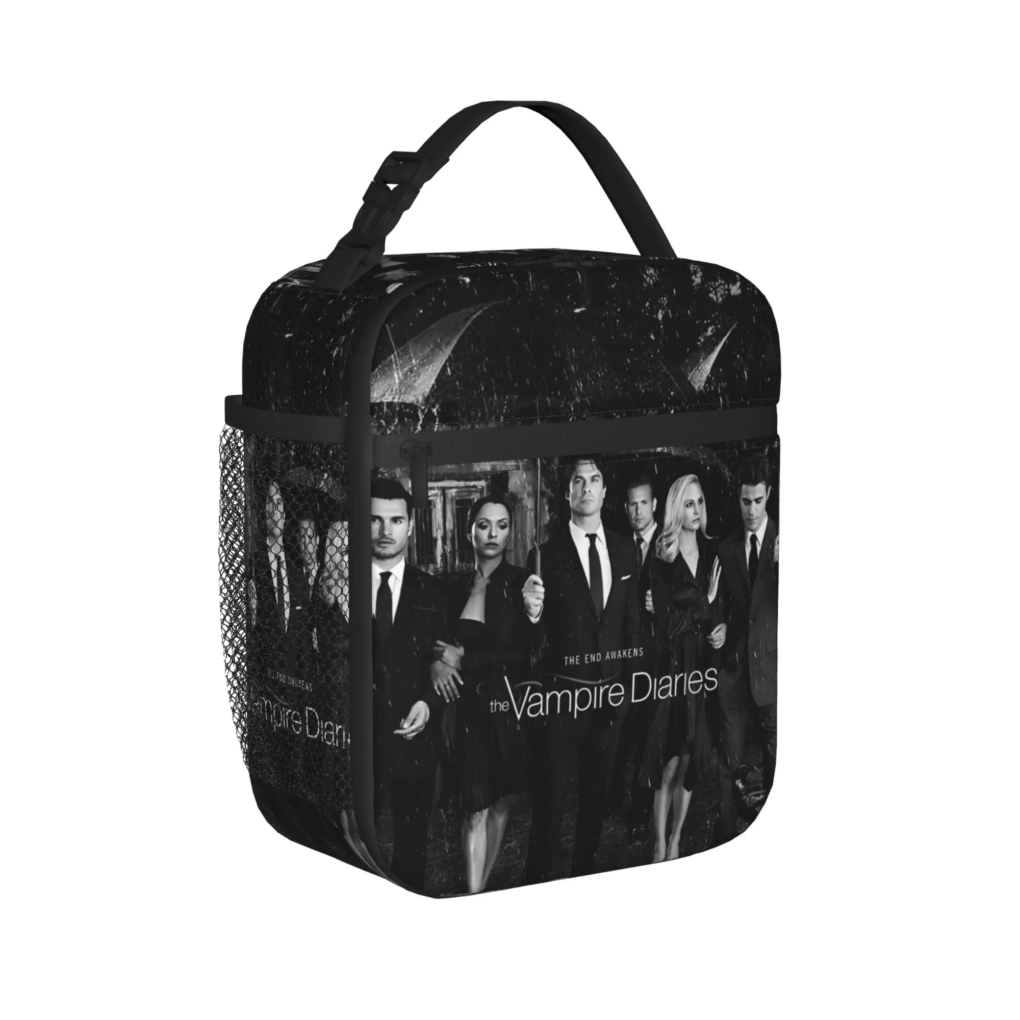 Damon Salvatore  The Vampire Diaries Insulated Lunch Bags High Capacity  Meal Container Cooler Bag Lunch Box Tote Food Handbags