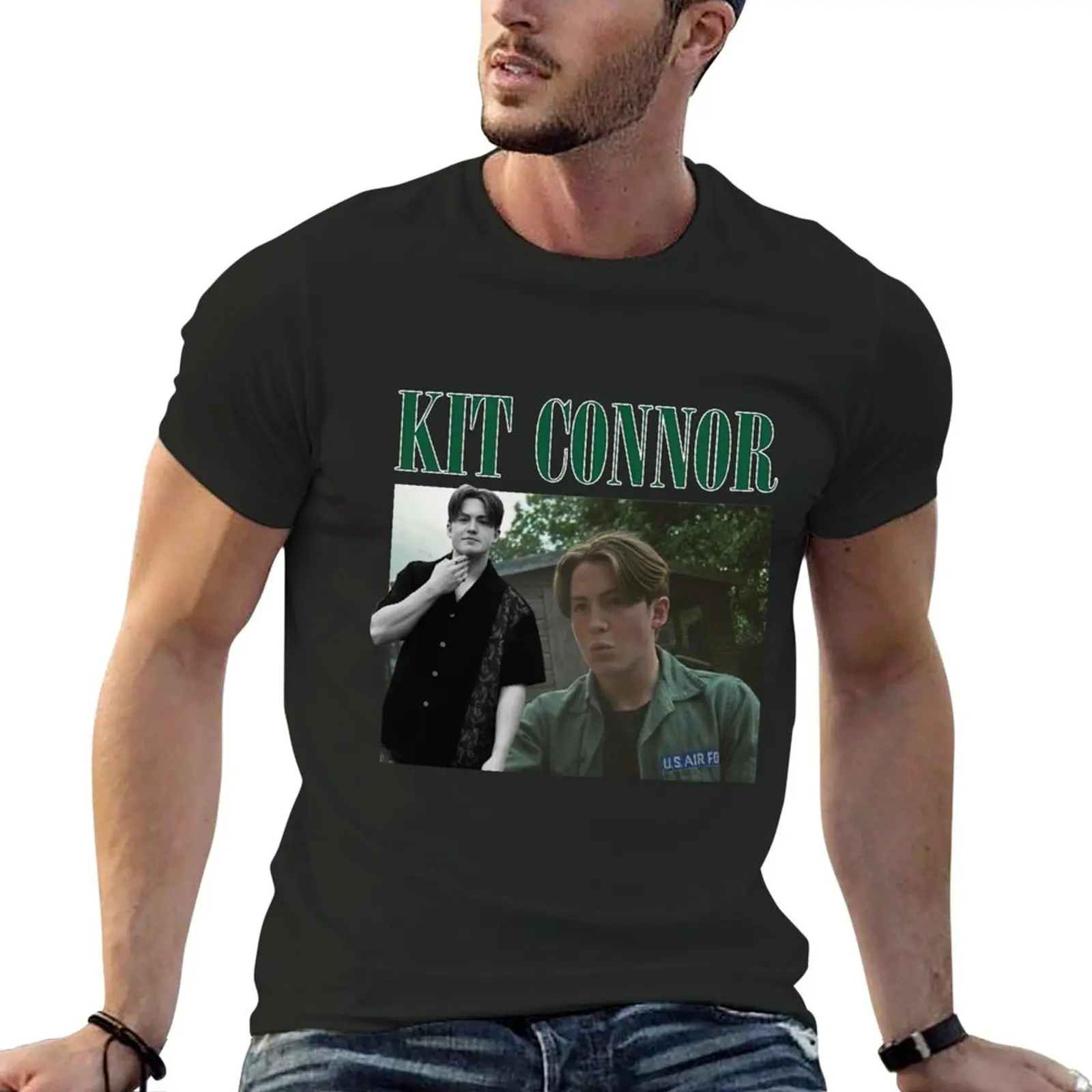 

Actor Kit Connor Vintage T-Shirt aesthetic clothes baggy shirts t shirts for men graphic