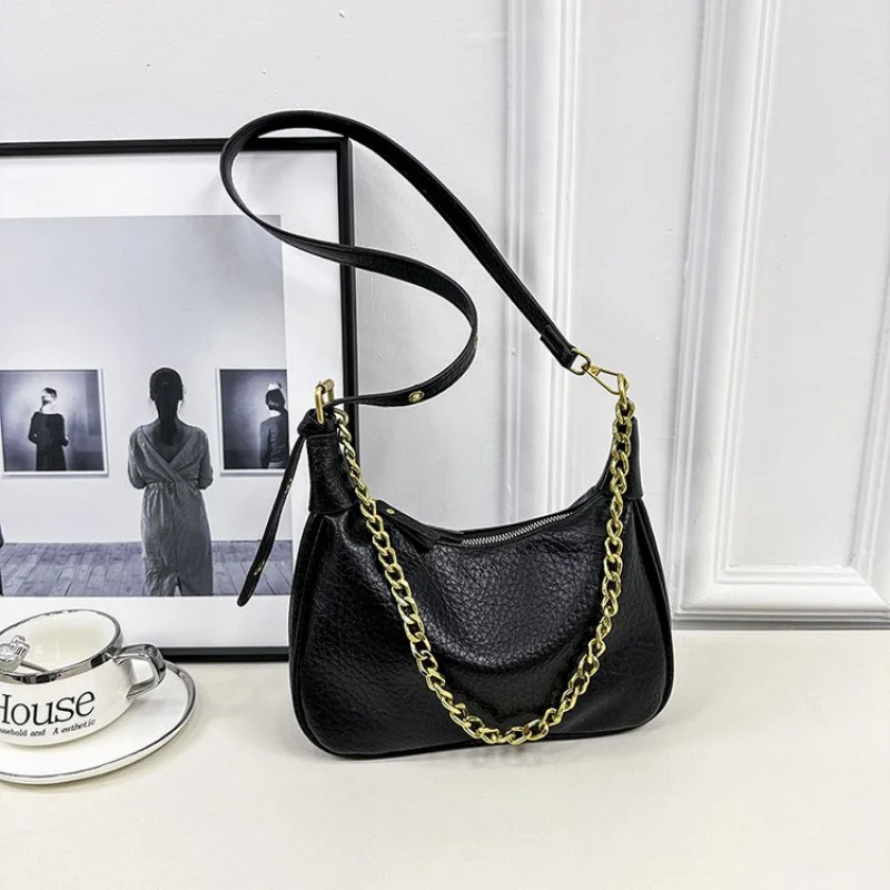 

2025 New High-end Luxury Brand Ladies Leather Shoulder Bag Famous Designer Vintage Elegant Paris​