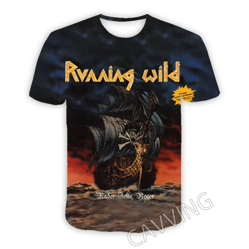 New Fashion Women/Men's 3D Print  Running Wild Rock  Casual T-shirts  Hip Hop Tshirts Harajuku Styles Tops Clothing