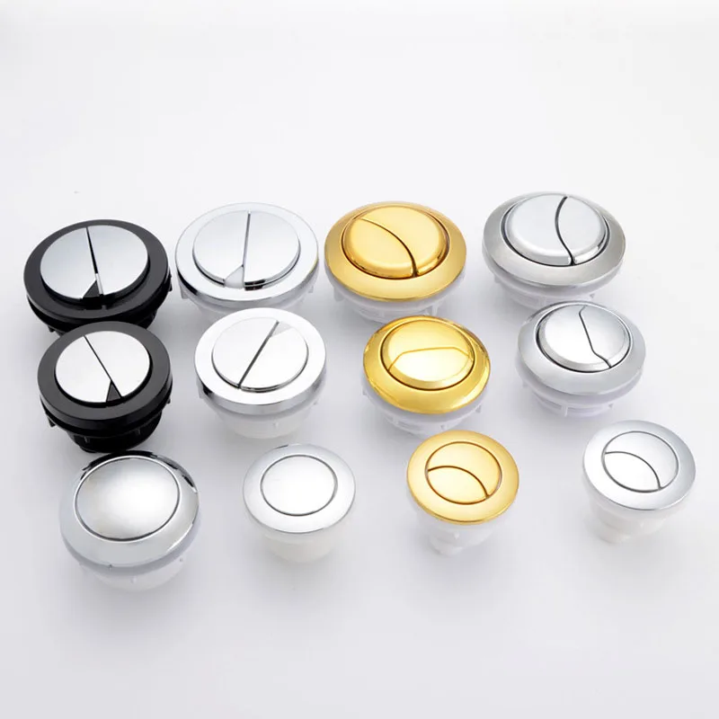 Toilet Water Tank Accessories 38mm/48mm/58mm Flush Button Round Integrated Push Valve Button Switch Toilet Accessories