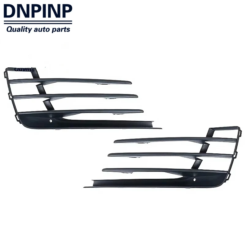 

1Pair For VW Golf MK7 GTI 2014-2017 Matte Black Car Front Fog Light Grille Grill Lower Bumper Grill Cover 5G0853665E 5G0853666E