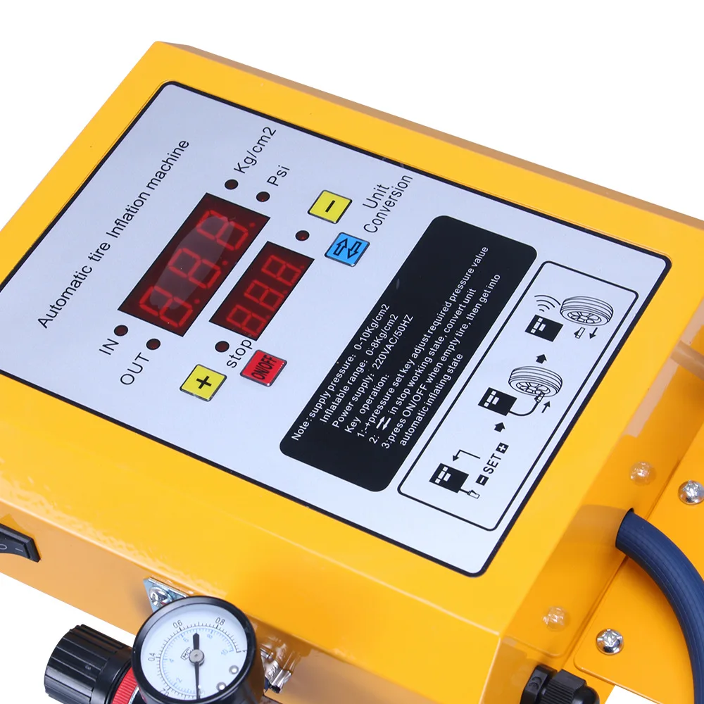 Automatic Digital Tire Inflator Floor Or Wall Mounted Air Pump For Car Tire Shop Garage Auto Repair