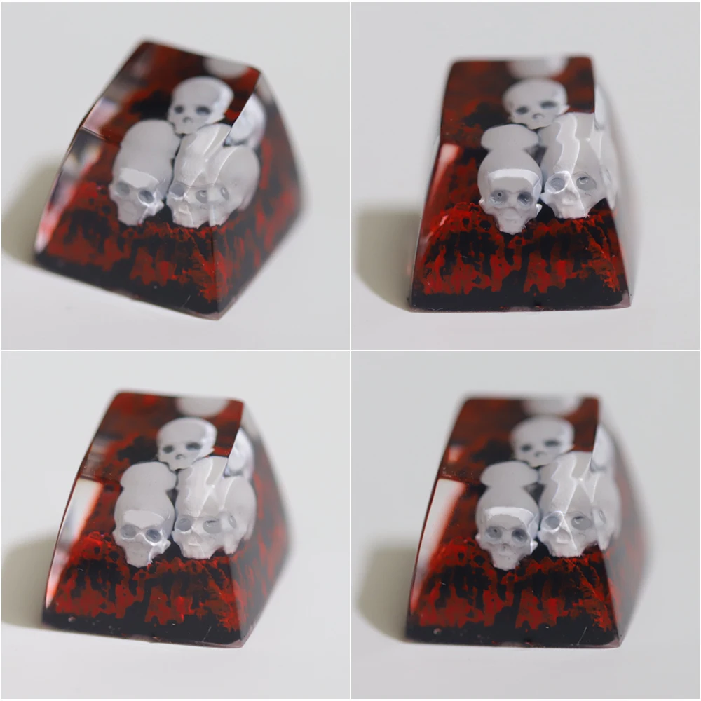 

Keyboard Keycaps Personality Keycaps Skull Cross-axis Mechanical Keyboard Keycaps Red Three-dimensional ESC Keys Boyfriend Gift