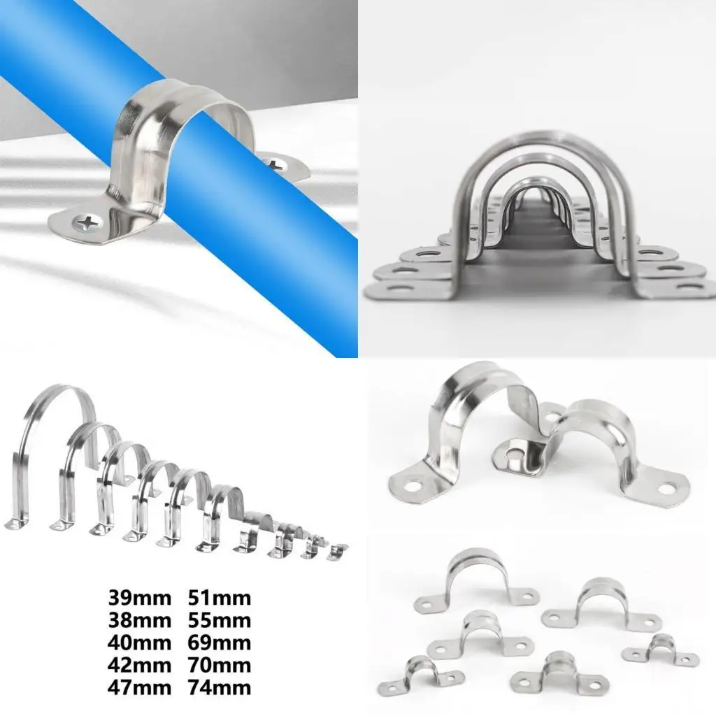 

652F Высокопрочечная металлическая трубка зажим с двумя отверстиями для защищенного кронштейна для трубки