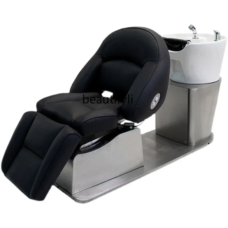 High-End Electric Shampoo Chair Lying Half Lying Completely Simple and Light Luxury Flushing Bed