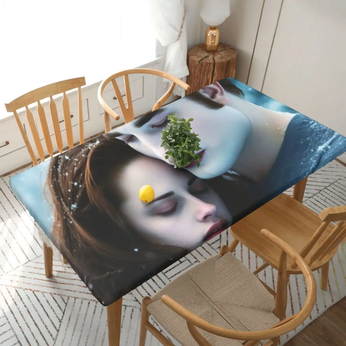 The Twilight Saga Edward Cullen Customized Rectangular Tablecloth Waterproof Table Cover for Festival Decorations Table Cloth
