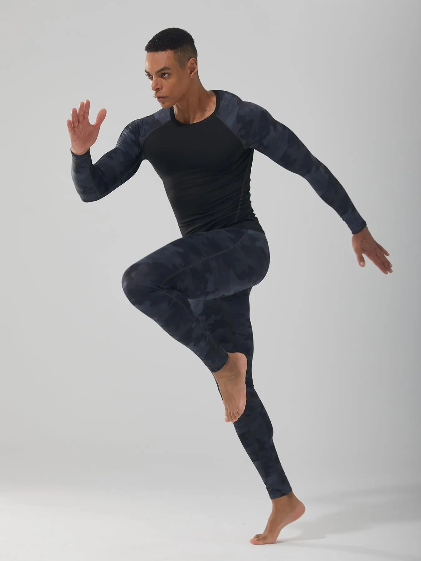 Men's Compression Pants Athletic Workout Leggings 4 Seasons Spandex Running Tights Basketball Sports Baselaye S-2XL