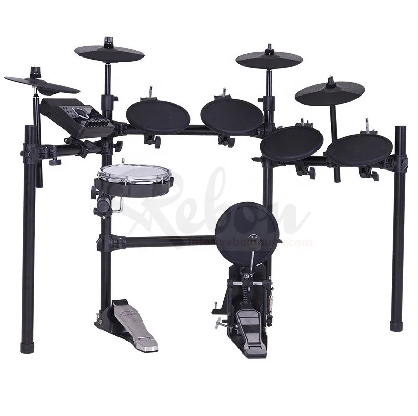 

Weifang Rebon Electronic Digital Silica Gel Drum kit in 6 drums and 4 Cymbals