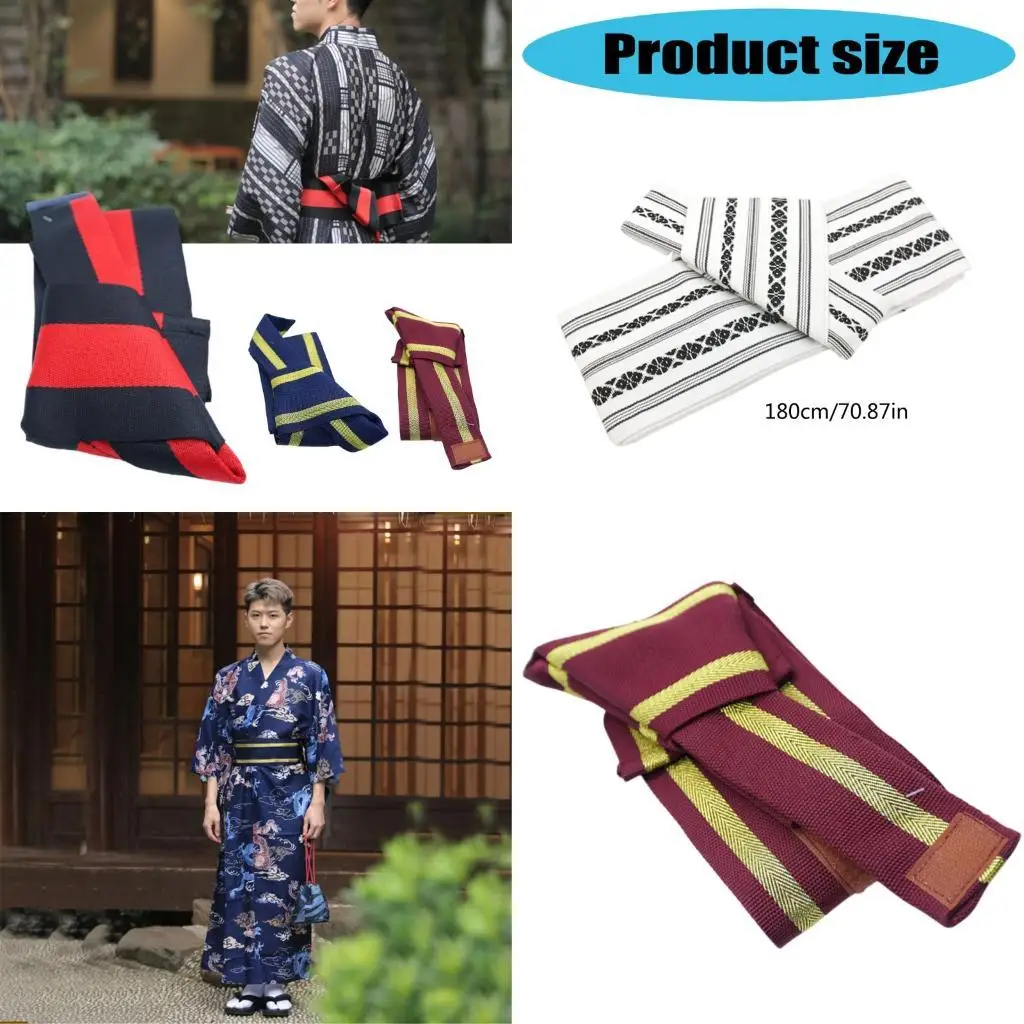 

Пояс в японском стиле для мужчин с широкой талией, формальный повседневный ремень