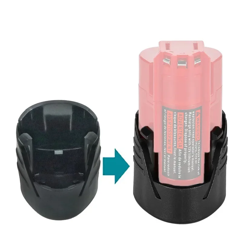 Imagem -05 - para M12 12v Bateria de Íon de Lítio Plástico Inferior Case Caixa Peças para Milwaukee 48112411 Li-ion Acessórios de Acessórios de Bateria