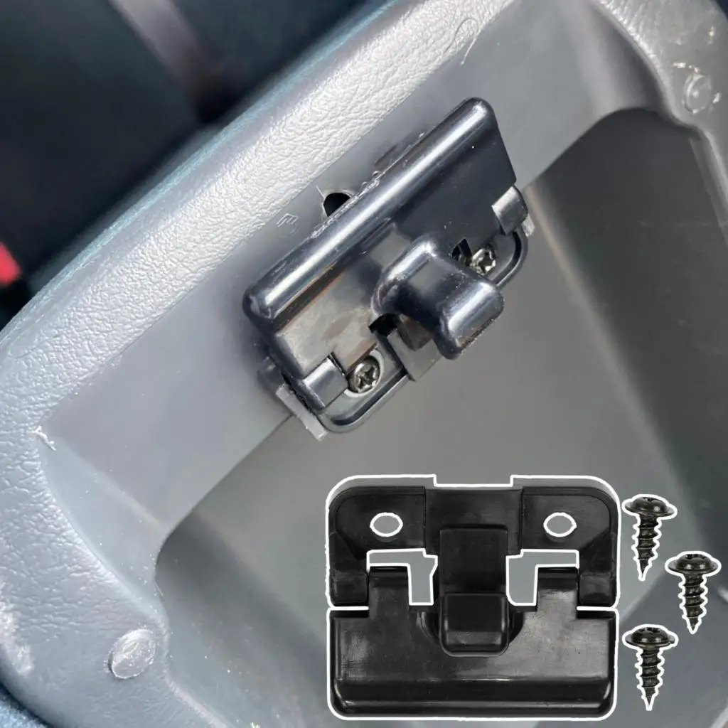 Car Arm Rest Lid Latch Clip Lock Center Console For Toyota Solara XV30 Tacoma Caldina T240 Hilux AN10 Innova AN40 Fortuner AN50