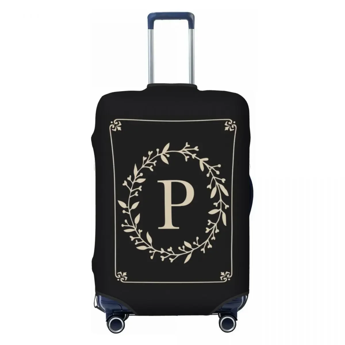 Classic Monogram Letter P Print Luggage Protective Dust Covers Elastic Waterproof 18-32inch Suitcase Cover Travel Accessories