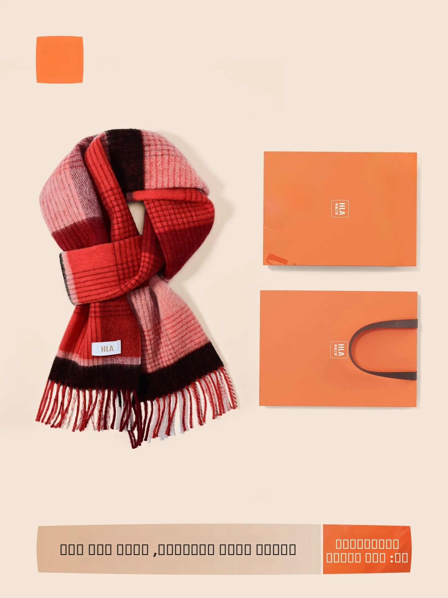 Echarpe-en-laine-rouge-pour-femme-chaude-et-polyvalente-coffret-cadeau-du-nouvel-an-tendance-a-pompons-ethnique-rectangulaire-unisexe