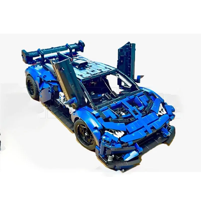 チャンピオンスピードカー MOC 組み立てブロック モジュール式スーパースポーツカーモデル テクノロジーブロック クリスマスDIYおもちゃ 組み立てギフト