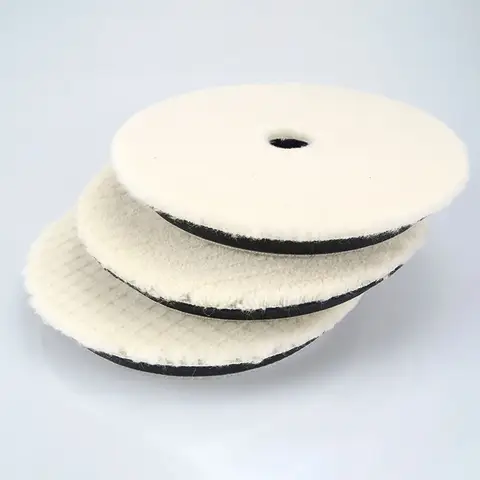 2 PCS 6/7 Inch Japan Wool Polish Pad For DA RO Car Polisher Woolen Buffing Disc Car Clean Product Automotive Scratch Removing