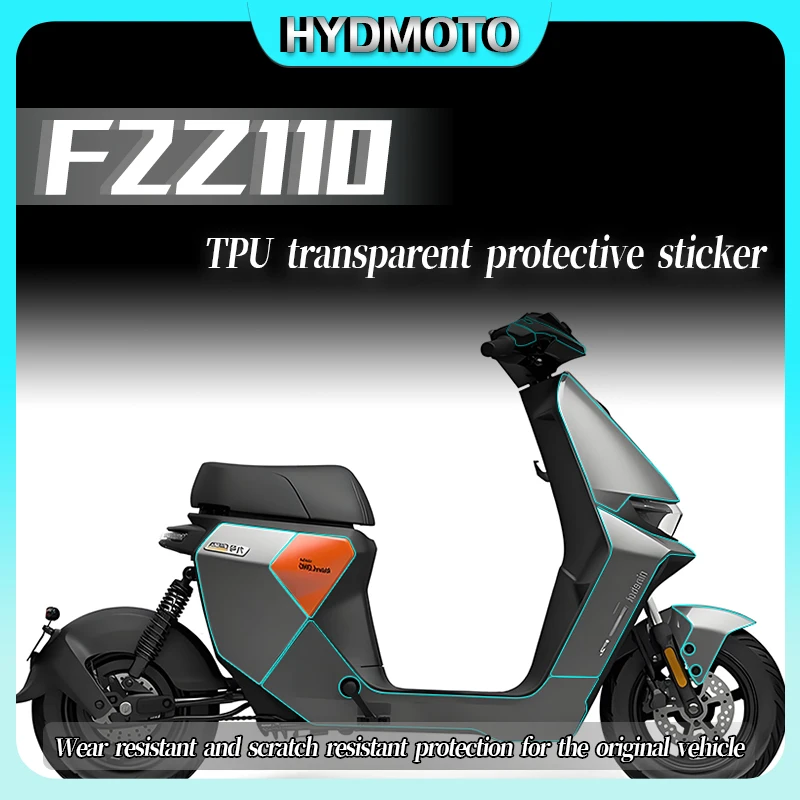 For Ninebot F2Z110 2024 Motorcycle Invisible Car Clothing Film Transparent Body Protection Film Fuel Tank Stickers Accessories