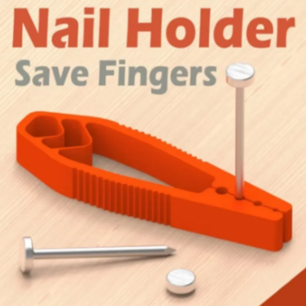 Portable Nail Fixer Tool Woodworking Nail Fixer Plastic Sliding Joint Pliers Protect Fingers for Maintenance and Woodworking