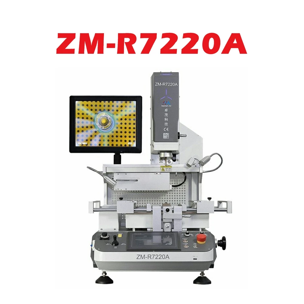 ZHUOMAO Optical Alignment Bga Rework Machine 5300W ZM-R7220 Soldering Station PCB Repair Chip Rebalancing Tool for Electronics