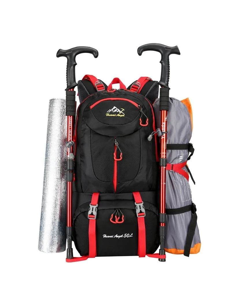 大容量防水ハイキングキャンプスポーツバックパックアウトドア登山バッグ-4050l-60l-多機能旅行ショルダーバッグ