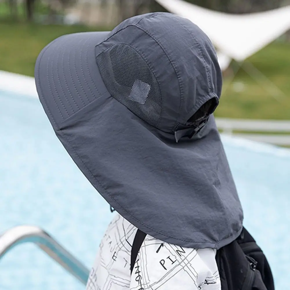 Gorra de playa de verano para niño y niña, gorra de ala ancha, sombrero para el sol, sombreros tipo cubo para niños, protección UV