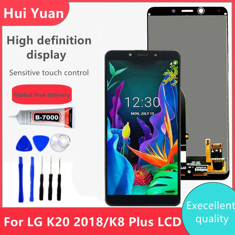 

Original Frame Lcd for Lg K20 2019 Lcd Display Touch Screen Digitizer for Lg K8 Plus Lm-x120 Lmx120emw Screen