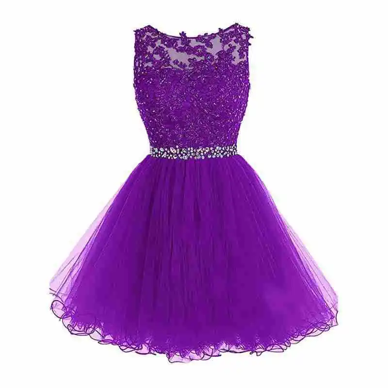 

1950's Short Homecoming Dresses Formal Tulle Applique Crystal Sparking Princess Celebrity Party Graduation Dresses