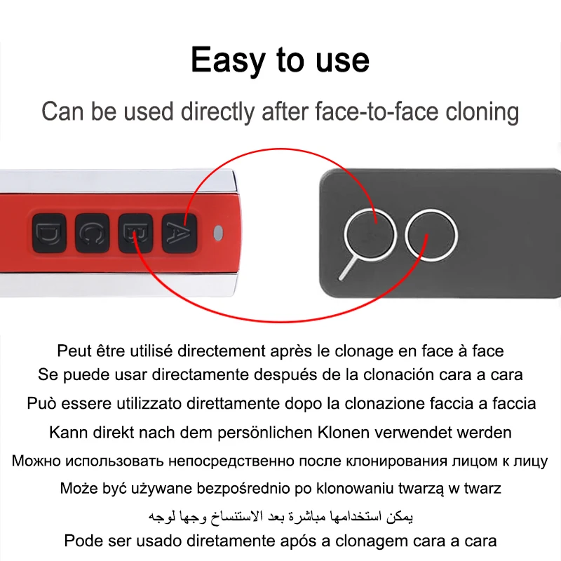 3PCS For PHOX2 PHOX4 PHOENIX2 PHOENIX4 HANDY2 HANDY4 TXC2 TXC4 TRC2 TRC4 TSC2 TSC4 433MHz Remote Control Garage Door Opener