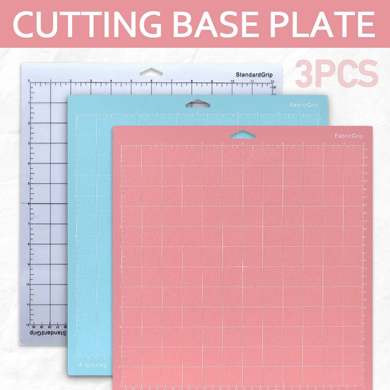 

3PCS Mixed Color Cameo 4 Cutting Mat Engraving Machine Base Plate for Cricut/Cameo 4 Cutting Plotter Base Pad 12 * 12 Inches