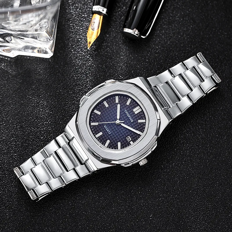 

2024 New Luxury Men Quartz Watches Waterproof Automatic Date Watch Man Stainless Steel Sport Watch for Men Clock Reloj Hombre