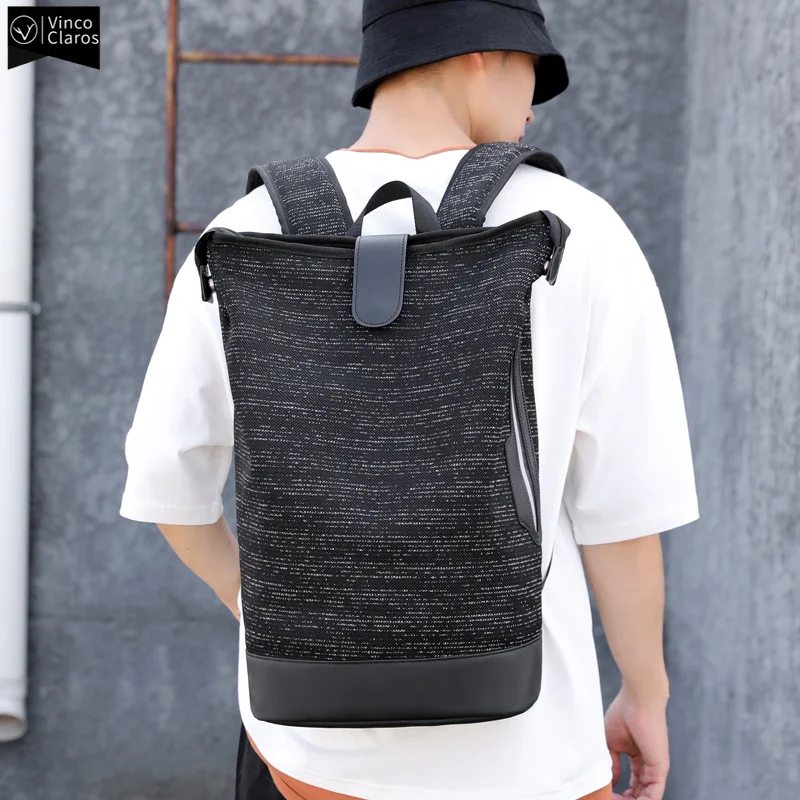 

VC Lightweight Casual Men's Backpack High Quality Flying fabric Travel s Fashion Male Large Capacity School Bag