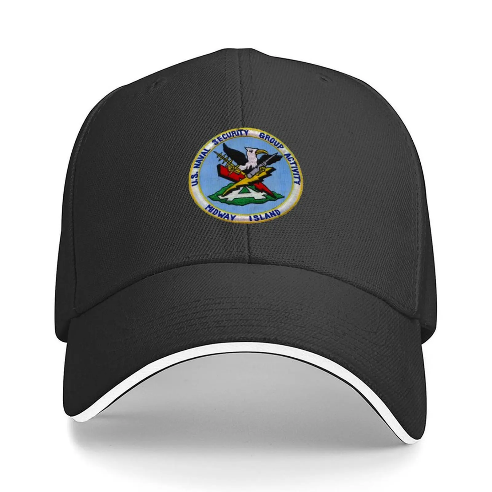 

NAVAL SECURITY GROUP ACTIVITY, MIDWAY ISLAND Baseball Cap Luxury Man Hat Hat Baseball Cap Golf Cap Woman Men's