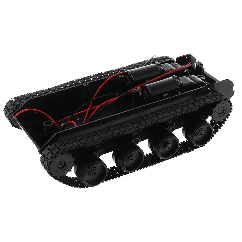 Rc Tank Smart Robot Tank Car Chassis Kit cingolato in gomma per Arduino 130 motore Robot fai da te giocattoli per bambini