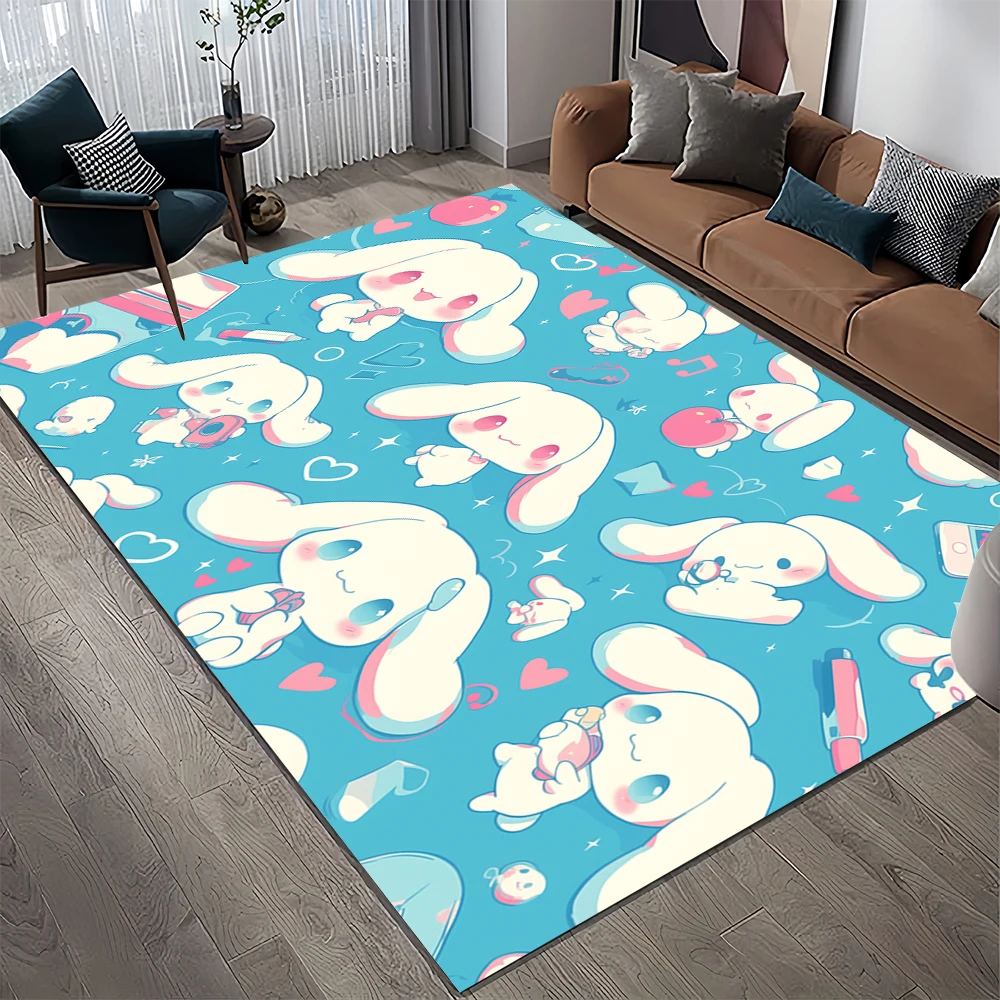 Cartoon 27 Style Cinnamoroll Kawaii Sanrio Carpet Rug for Bedroom Living Room Home Sofa Decoration,kids Large Decor Floor Mat HD