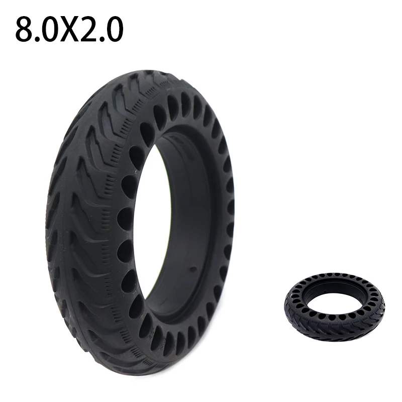 8.0x2.0 Solid Tire Thickening Honeycomb Solid Wheel Tyre for Electric Bike Scooter Part 8 Inch