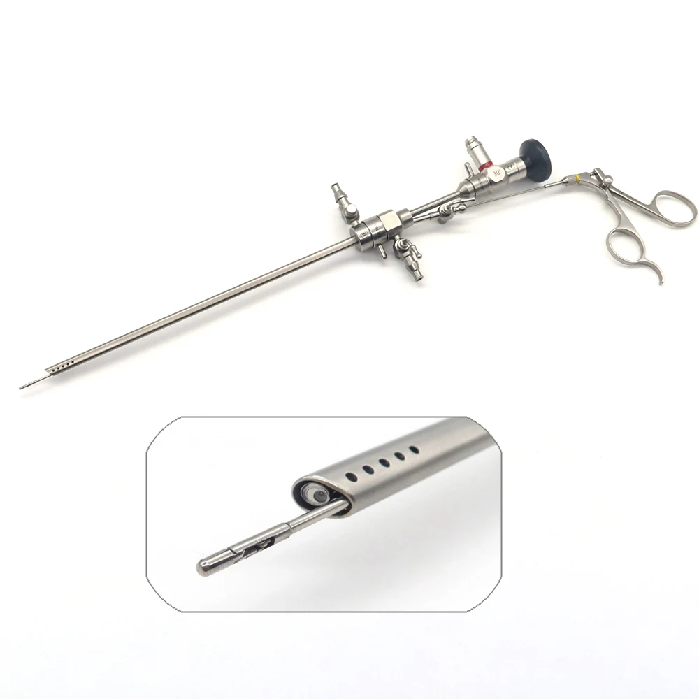 Veterinary endoscopy Endoscope 2.9*302 mm 30 Degree With 16 Fr Lockable Working Sheath 5 Fr Forceps