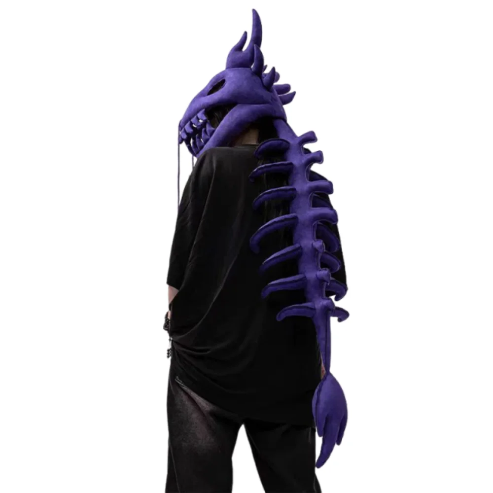 

3D-маска-шлем динозавра, носимая, 80/120 см, плюшевый костюм динозавра, креативный реалистичный головной убор в виде черепа динозавра для Хэллоуина