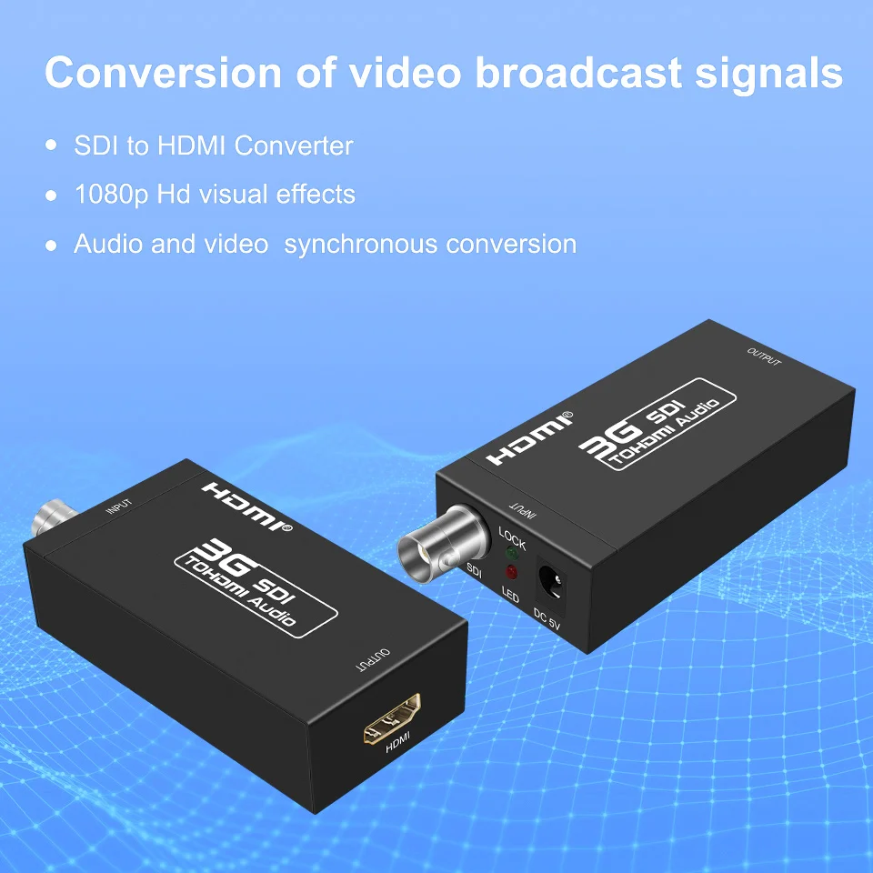SDI в HDMI конвертер аудио видео BNC в HDMI адаптер HD 3G SDI в HDMI и DC 5V 1A адаптер для монитора HDTV