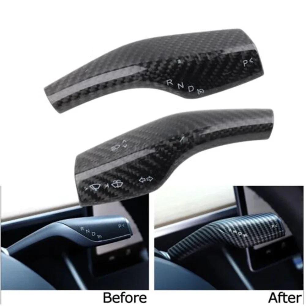 

Лидер продаж, накладка на рычаг переключения передач из настоящего углеродного волокна для Tesla Model 3 Model Y 17-22