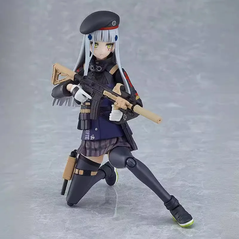 Girl Frontline HK416 Figma 573 # Mobile Doll Assault Rifle 404 Team Member Children's Toy Desktop Ornament Handpiece