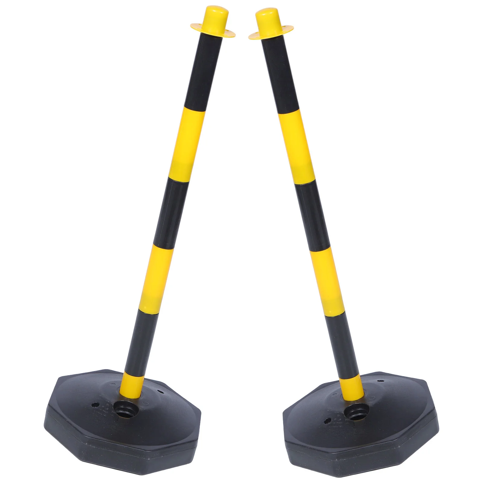 2 Pcs Warning Post Base Traffic Safety Bollards Parking Gadgets Column Portable Cone