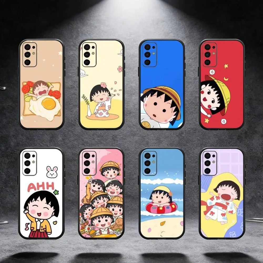 

Cartoon Anime C-Chibi M-Maruko-chan Phone Case For Samsung S25,S24,S21,S22,S23,S30,Ultra,S20,Plus,Fe,Note,5G Black Cover